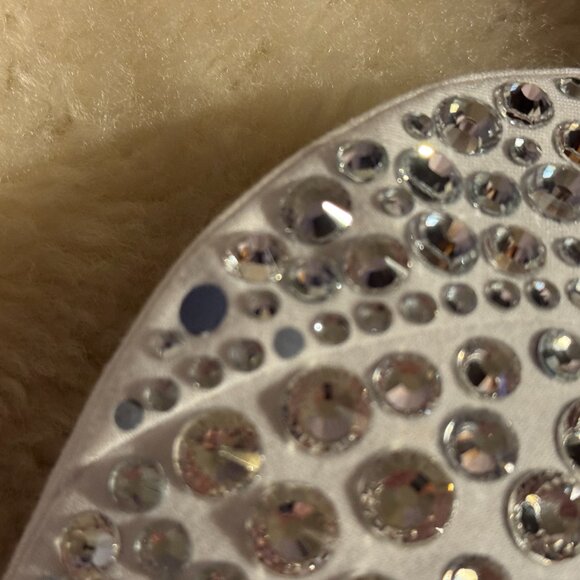 AREA CUTOUT T-SHIRT WITH CRYSTAL EMBELLISHED BUSTIER, WHITE, SIZE SMALL - Picture 7 of 10